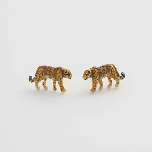 Leopard Stud Earrings