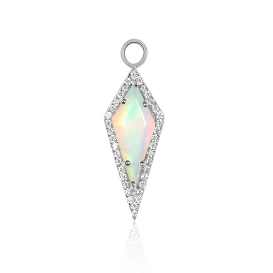 Aura Mini Moonstone Pave Kite Charm