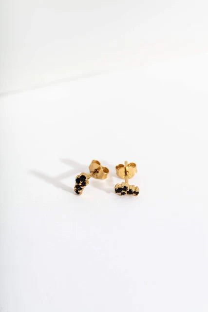 Black Gold Galaxy Earrings