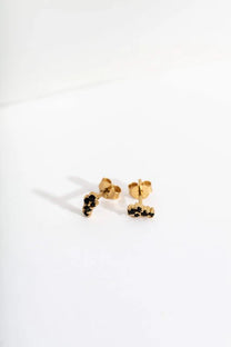 Black Gold Galaxy Earrings