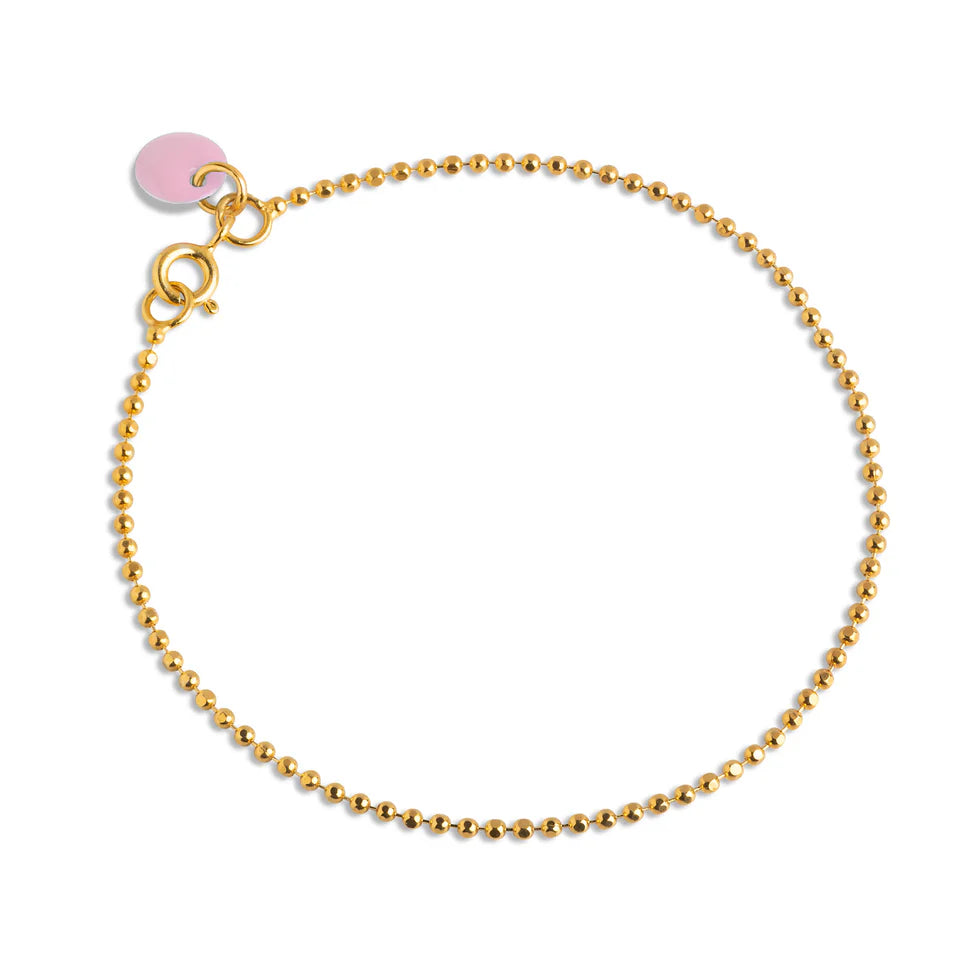 Gold Ball Chain Bracelet (62 Flamingo)