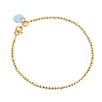 Gold Ball Chain Bracelet (69 Icy Blue)
