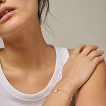 Silver Ball Chain Bracelet (62 Flamingo)