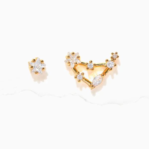 Constellation Studs - Gold / Capricorn