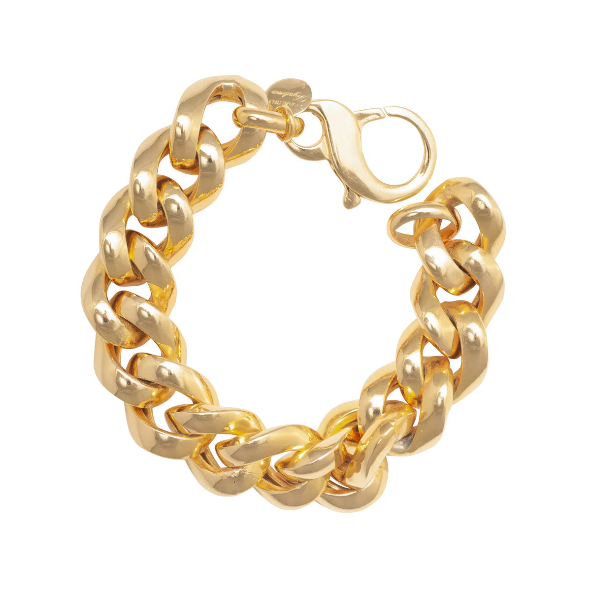 Gold Thick Curb Bracelet