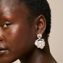 Large Silver Windy Earring