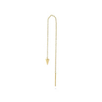 Espiga Yellow Gold Plated Spike Threader Earring