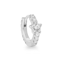 Etoile White Gold Plated Star Tiny Single Huggie Hoop Earring