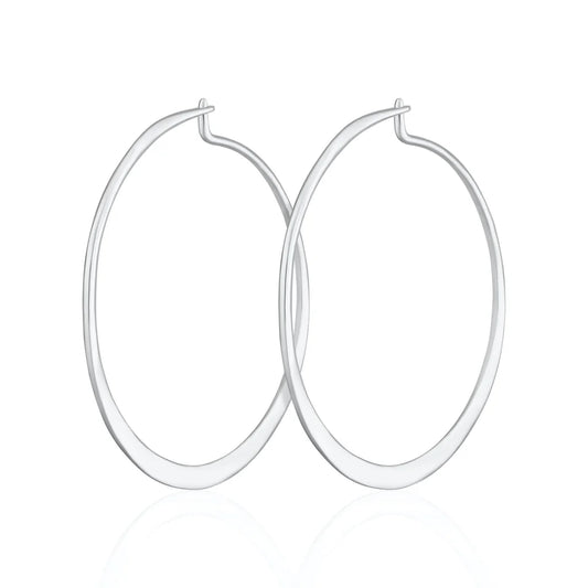Flat Hoop Earrings