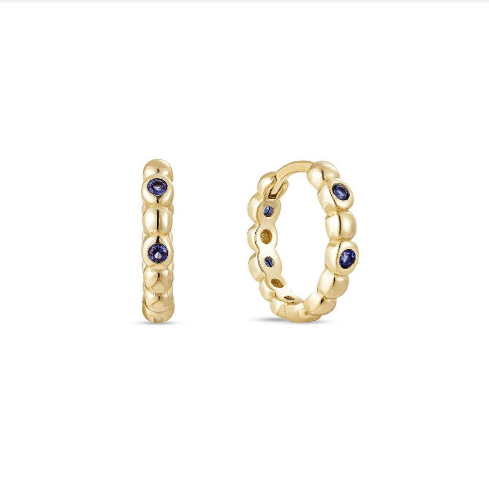 Riva Yellow Gold Plated Hoop Earring