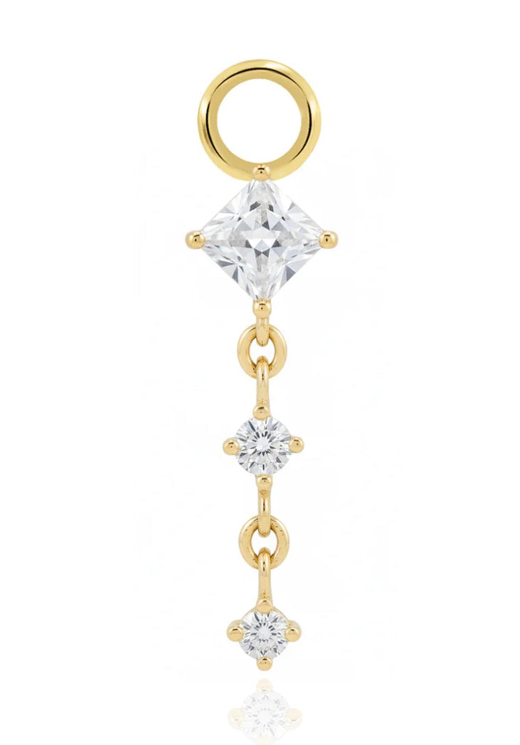 VEGA Dangle Charm Crystal Heaven GOLD