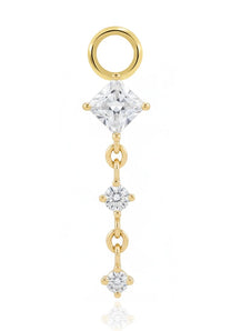 VEGA Dangle Charm Crystal Heaven GOLD