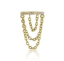 Gold CALLISTA Layered Chain Conch Hoop