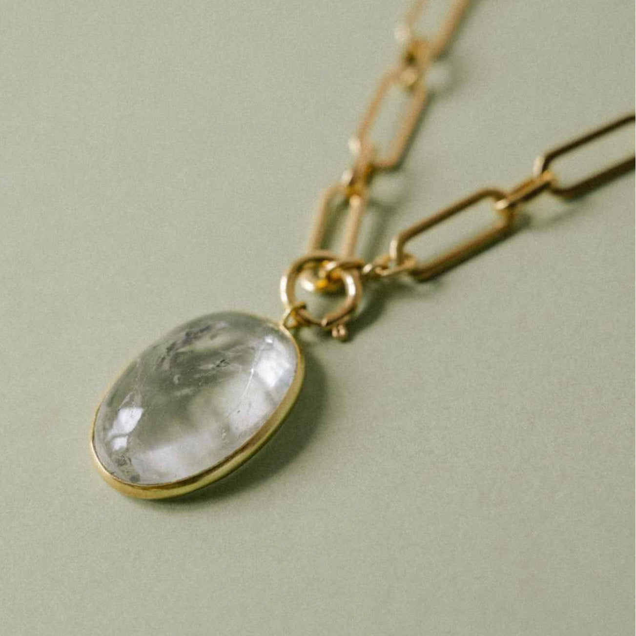 The Quartz Reset Statement Necklace | Clarity (Gold Plated)