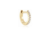 Angel titanium huggie gold