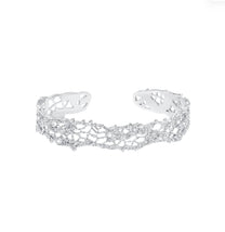 Leavers Lace Stacking Bangle (Silver)