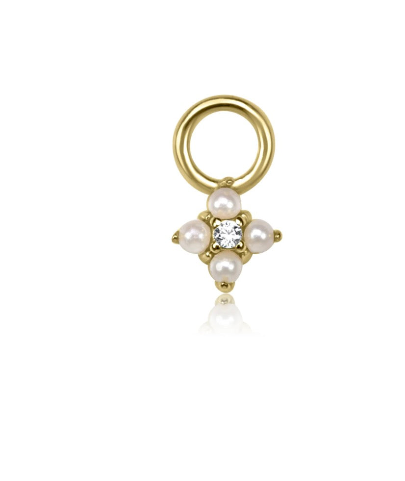 Kalani pearl charm gold