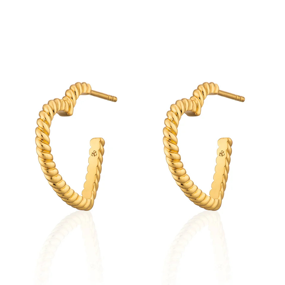 Twisted Heart Earrings
