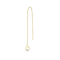 Hilo Yellow Gold Plated Single Threader Earring