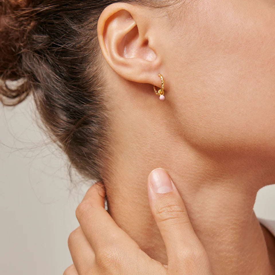 Light Pink Belle Hoops