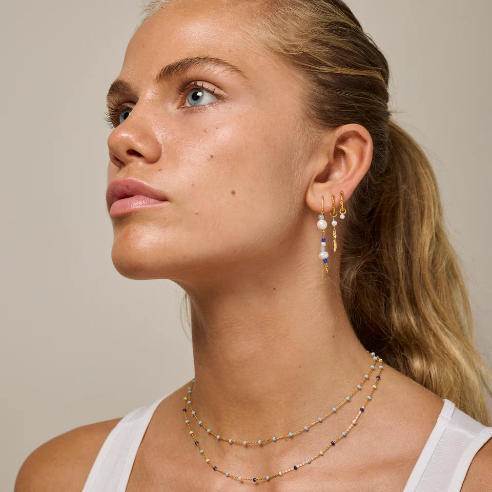 Belle Pearl Hoops