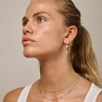 Belle Pearl Hoops
