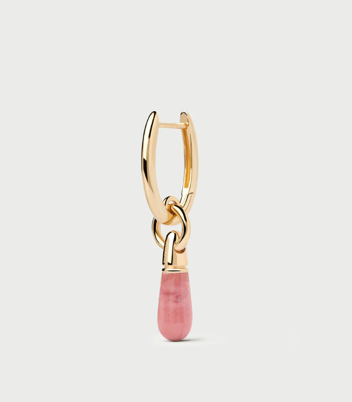 Rhodochrosite Jupiter small Single Earring