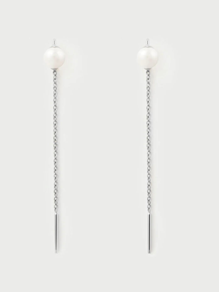La Perla Lyra Silver Earrings