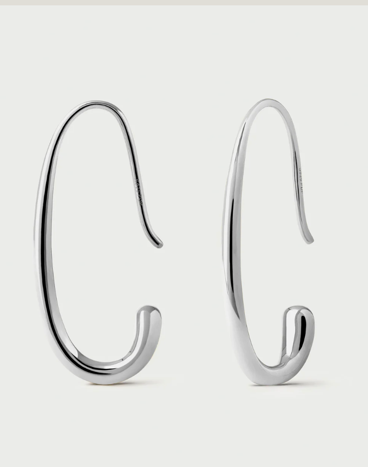 Eira Silver Hoops