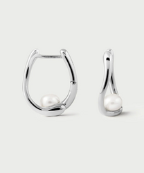 La Perla Aura Silver Hoops