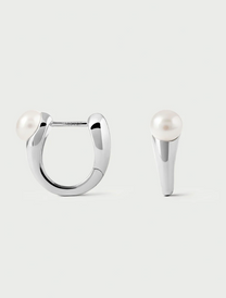 La Perla Ondine Silver Hoops