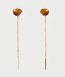 Tiger Eye Lyra Earrings