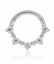 Silver CAMILLE Daith Hoop