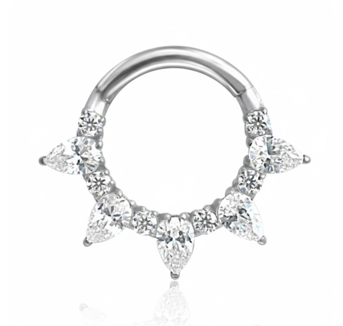 Silver GISELLE Daith Hoop