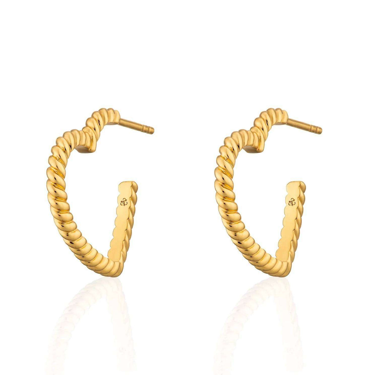 Twisted Heart Earrings