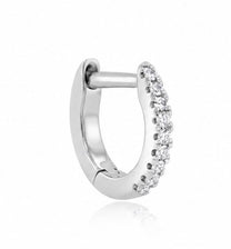 Angel titanium huggie silver
