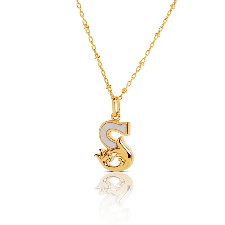 S – Gold with Mother of Pearl