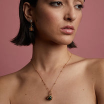 Gold Entwined Fresh Water Pearl Necklace