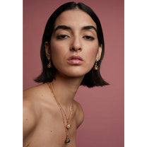 Gold Entwined Fresh Water Pearl Necklace