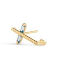 Angel Kiss Earring – November – Topaz – Gold Vermeil