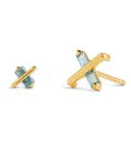 Butterfly Kiss Earrings – November – Topaz – Gold Vermeil