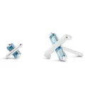 Butterfly Kiss Earrings – November – Topaz – Silver