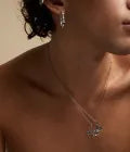 E – Silver with Green Marble