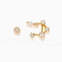 Constellation Studs - Gold / Libra