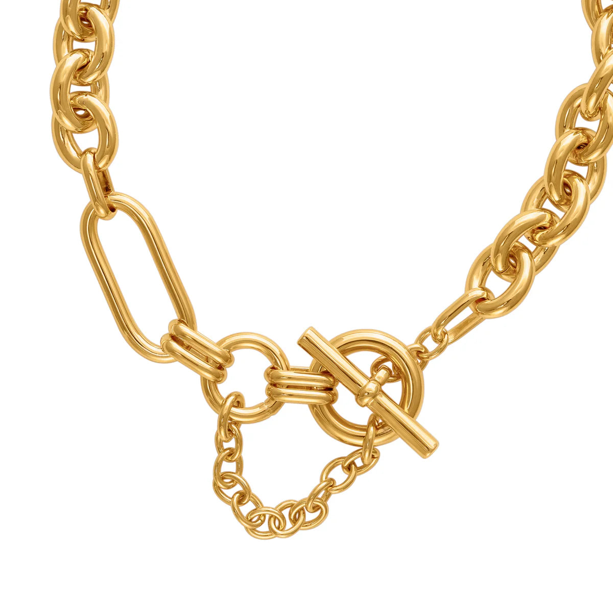 Chunky Gold T-Bar Chain