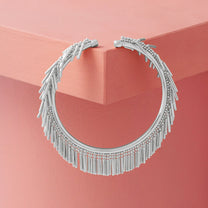 Silver Tassle Bangle