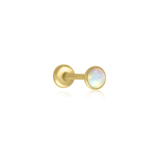 Luna Opal Cartilage Labret Stud