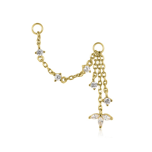 Lani Marquis Droplet Chain Charm
