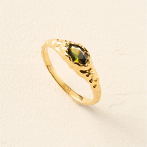 Maria Mini Green Ring | Jewelry Gold Gift Waterproof