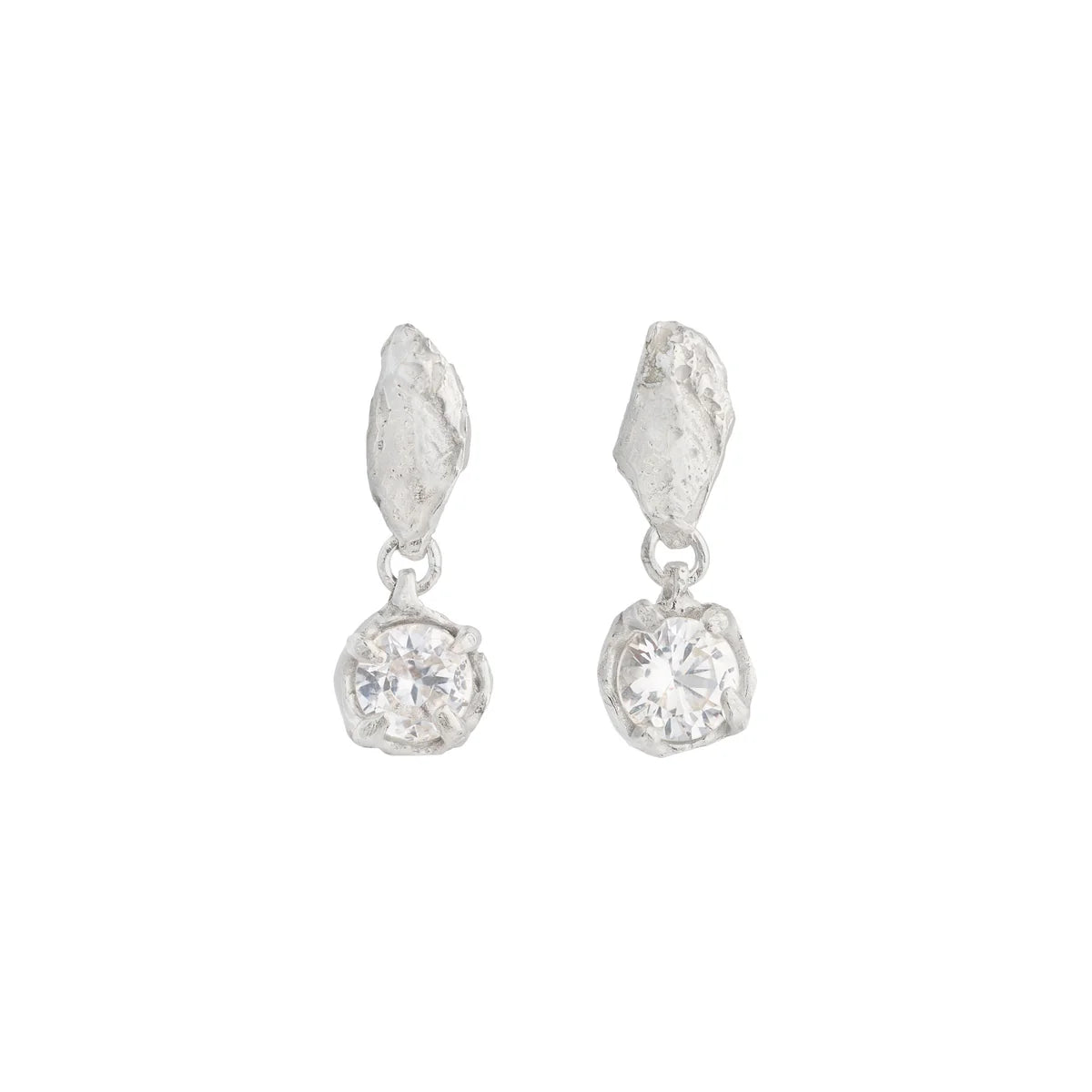Mini Tota White Sapphire Argenti Earrings
